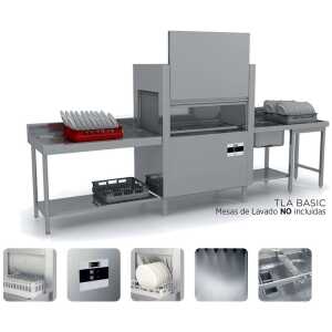 Túnel de lavado  cesta 50x50 cm LAVADO + ACLARADO 60/120 cestas/hora VERONA TLA BASIC (31-10.1)