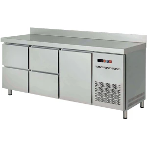 Mesa Snack Refrigerada 4 cajones + 1 puerta Fondo 600 de 2017 x600 x850h mm CORDOBA MRCH-200-4
