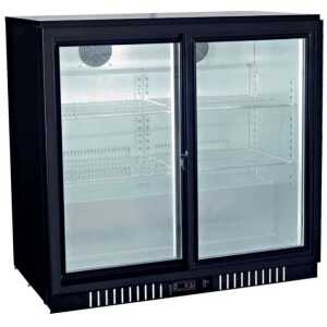 Botellero Expositor Contramostrador 2 puertas correderas de 900 x520 x900h mm PEKIN BB-2S