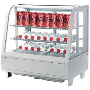 Vitrina Refrigerada Sobremesa 100 litros Blanco de 682 x450 x675h mm Línea Pekín XCW-100L-B