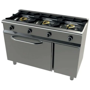 Cocina a gas con horno GN1/1 4