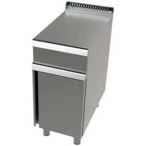 Mueble neutro acero inoxidable Serie 900 JUNEX con medidas 400x900x900 h mm  BA9C400