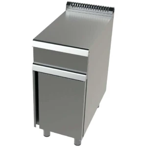 Mueble neutro acero inoxidable Serie 900 JUNEX con medidas 400x900x900 h mm  BA9C400