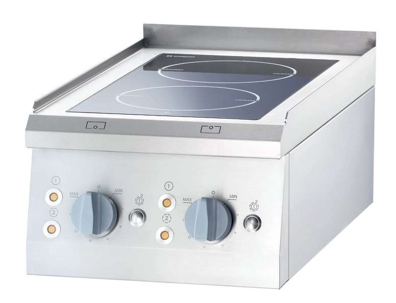 Cocina vitrocerámica sobremesa 2 zonas 400x700x850h mm 2x2