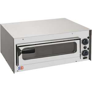 Horno Eléctrico de Pizza Compacto 1 pizza diámetro 35 cm AVEIRO FP20PV con puerta de cristal