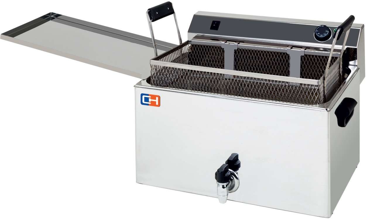 Freidora Especial Pastelería 16 litros 9 kw Trifásica de medidas 530x460x370h mm FP16L