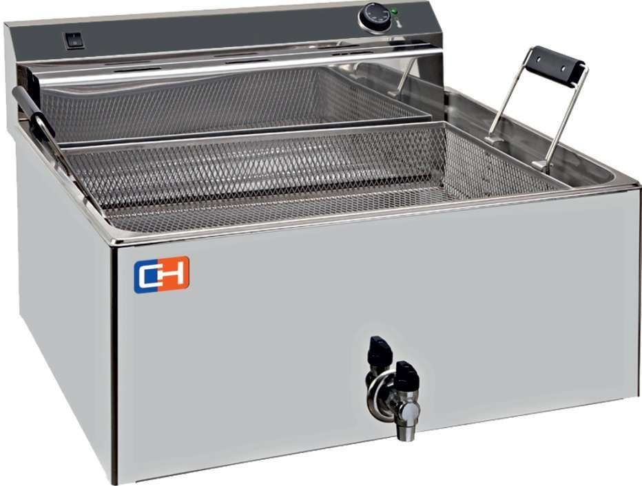 Freidora Especial Pastelería 30 litros 15 kw Trifásica de 650x665x370h mm FP30L