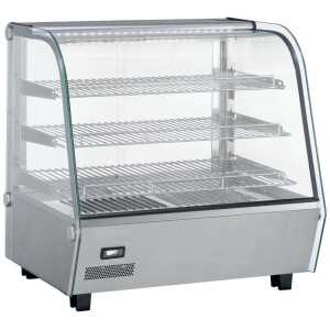 Vitrina caliente sobremostrador 120 litros de 678x568x685h mm Línea Pekín XCR-120L