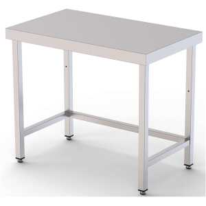 Mesa de Trabajo Acero inoxidable Central Sin Estante 1000x900x850h mm WTC190100S0
