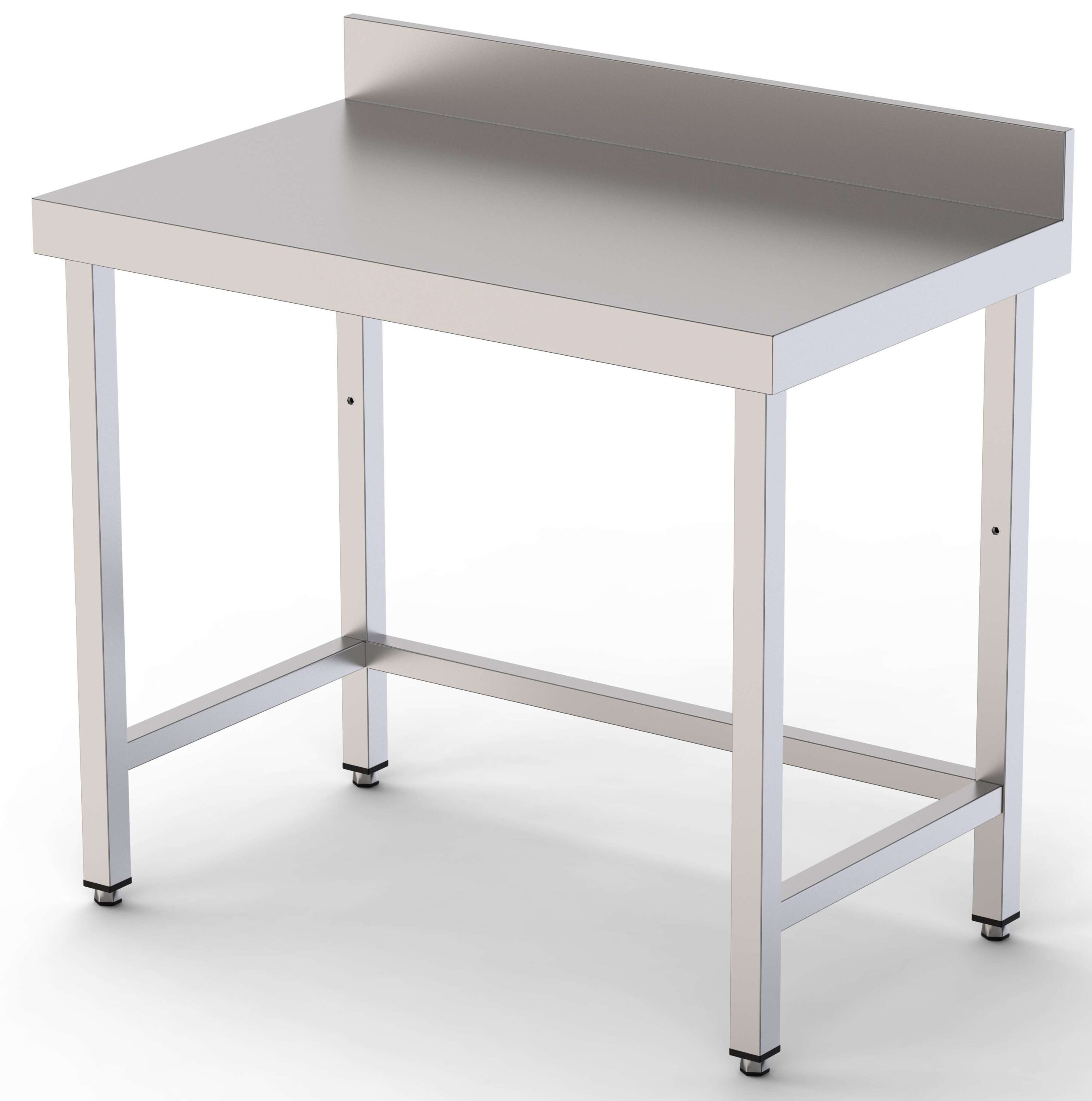 Mesa de Trabajo Acero inoxidable Mural Sin Estante 1000x800x850h mm WTW180100S0