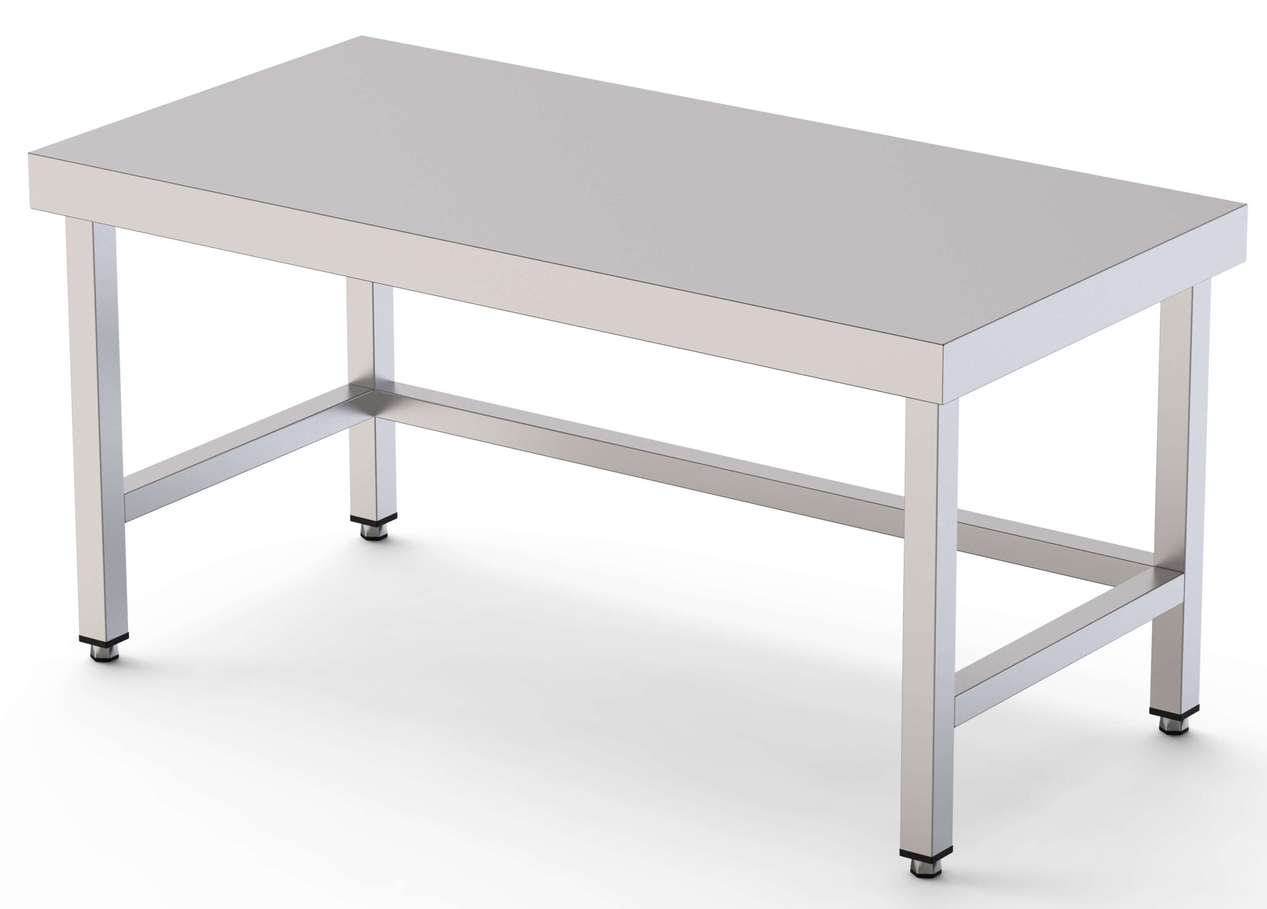Mesa de Trabajo Acero Inoxidable Baja Central Sin Estante 2200x700x600h mm WTC270220S0