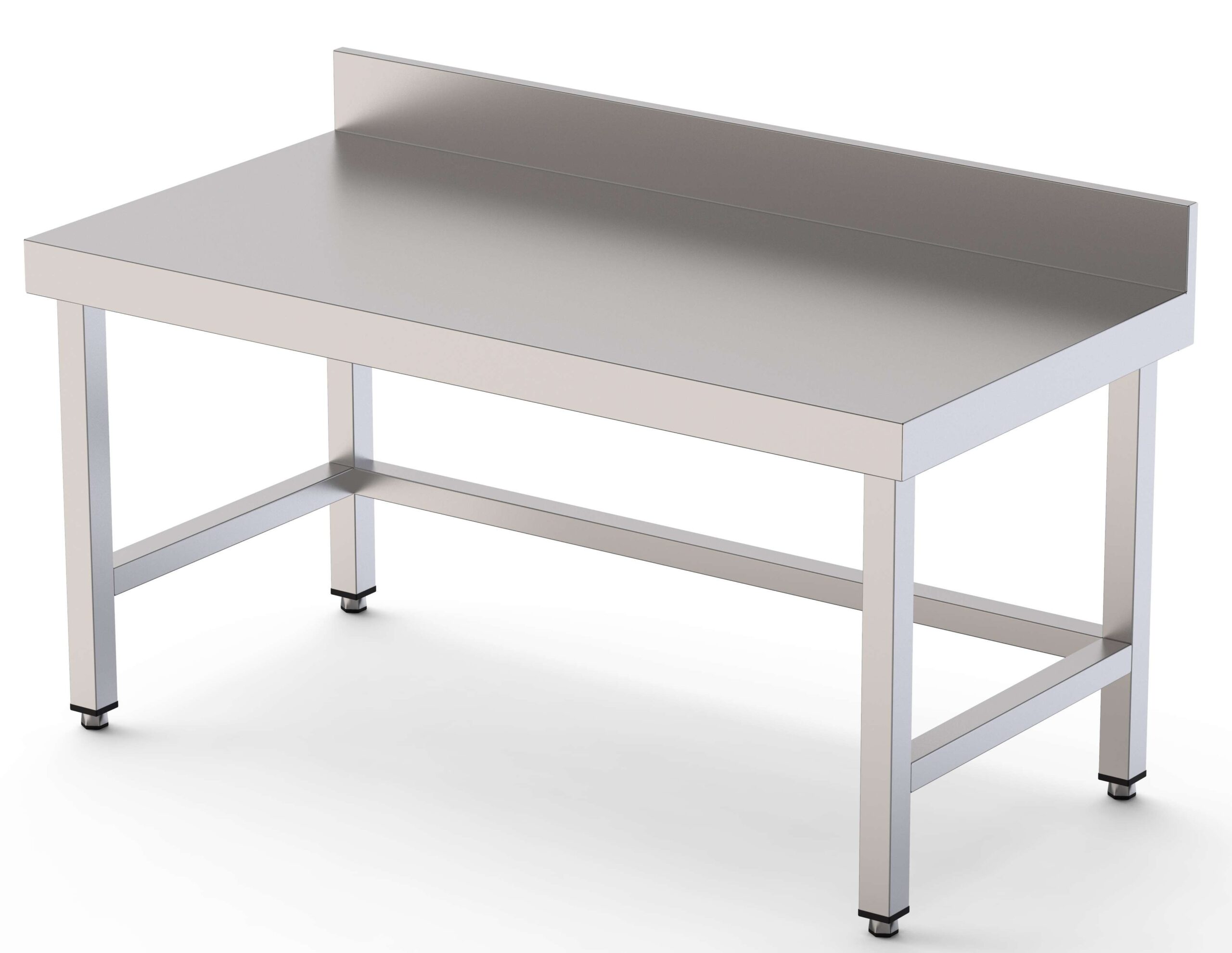 Mesa de Trabajo Acero Inoxidable Baja Mural Sin Estante 2400x700x600h mm WTW270240S0