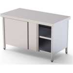 Estante Adicional Acero Inoxidable Para Mesa De Trabajo Fondo 900 Con Longitud De Mesa 700 mm WTA900700AS