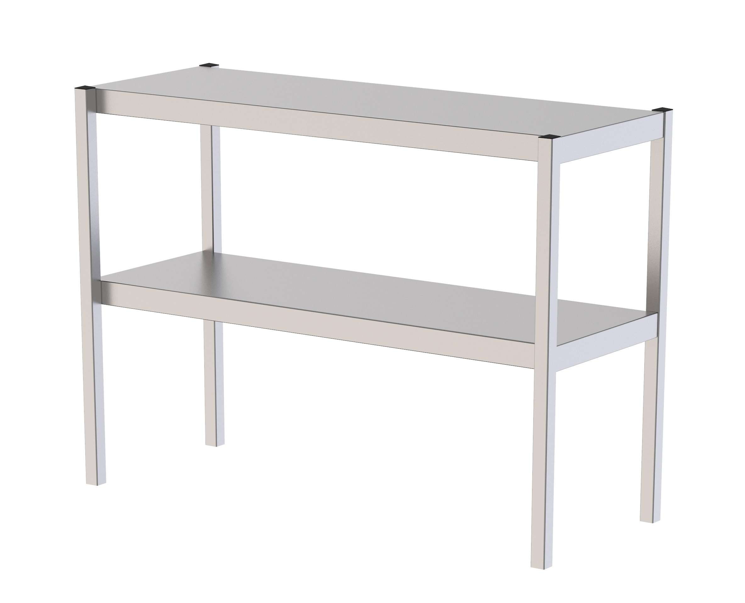 Estante Sobremesa Acero Inoxidable Doble Para Mesas De Trabajo 1500x350x650h mm UTS135150S2