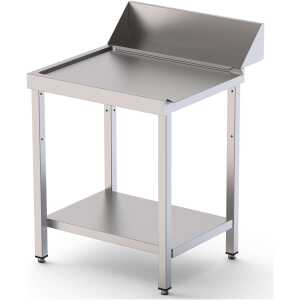 Mesa Acero Inoxidable Para Lavavajillas De Entrada y Salida Con Estante 700x750x850h mm IS17507DWOUTS1
