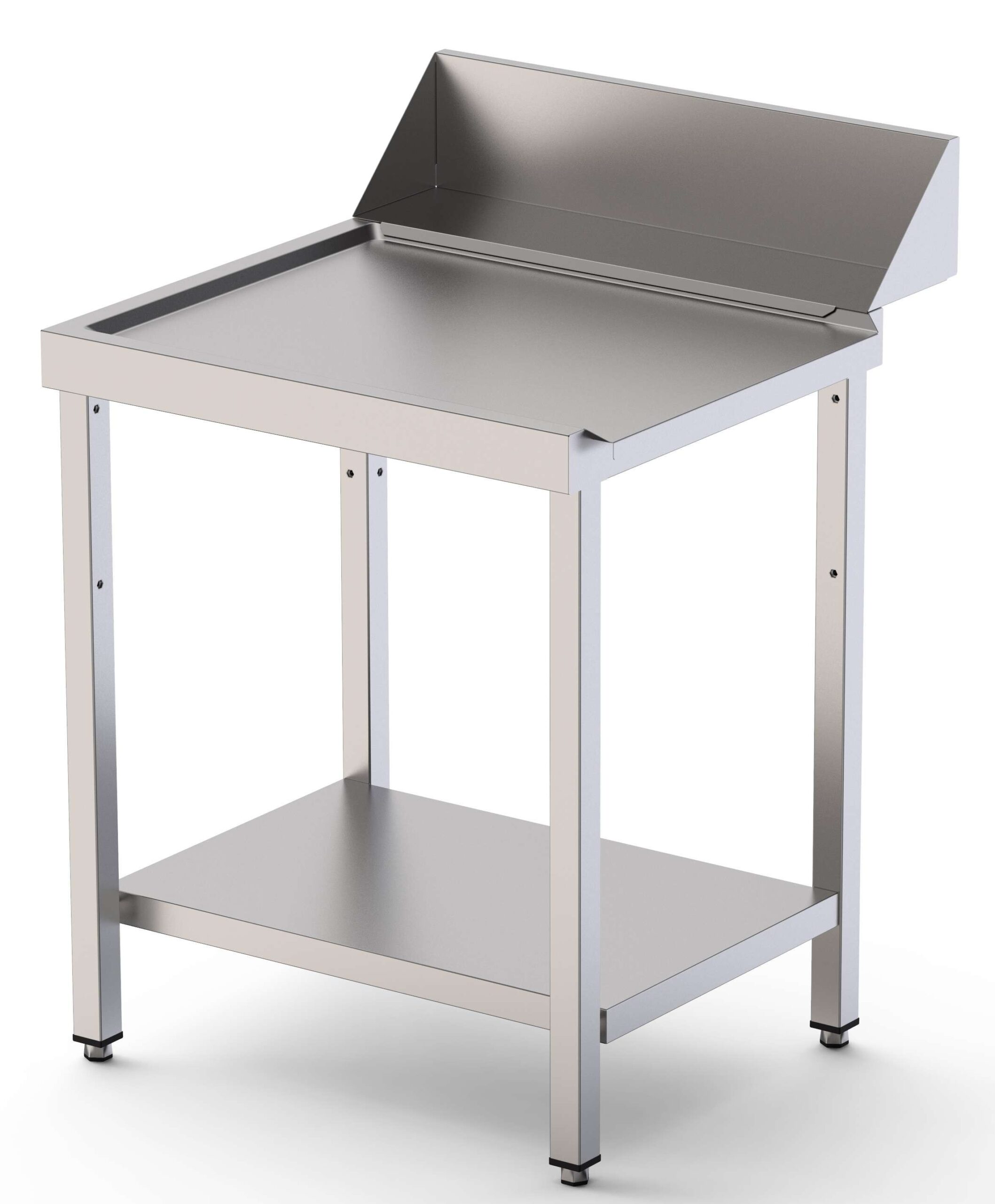 Mesa Acero Inoxidable Para Lavavajillas De Entrada y Salida Con Estante 1100x750x800h mm IS17511DWOUTS1