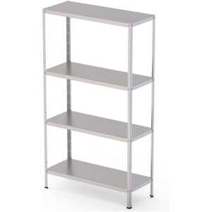 Estantería de Pie Acero Inoxidable Fondo 400 de 800x400x1800h mm FS080418S40