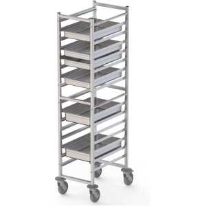 Carro Bandejero Acero Inoxidable Para 16 Bandejas GN1/1 460x640x1700h mm TT16NGN1100