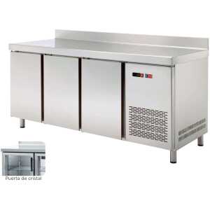 Mesa Snack Refrigerada 2 puertas CRISTAL  Fondo 600 de 1492 x600 x850h mm CORDOBA MRCH-150V
