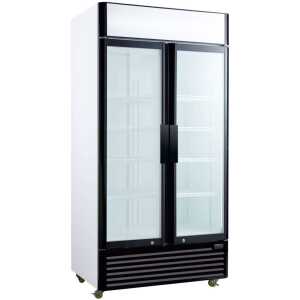 Armario Expositor Refrigerado 800 litros 2 Puertas Batientes de Vidrio de 1000x730x2030h mm PEKIN CSD800