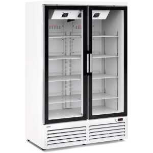 Expositor Congelación Frío Ventilado Doble Puerta de Cristal 940 Litros 1270x785x2000h mm AVEIRO ACM120PV