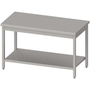 Mesa Central acero inoxidable AISI 201 con estante 1000x700x850 mm MC107 Línea Varsovia (950107100)