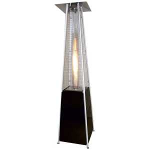 Estufa terraza Piramidal color negro a gas propano 13Kw FLAMME PIRAMIDE NEGRA  altura 2