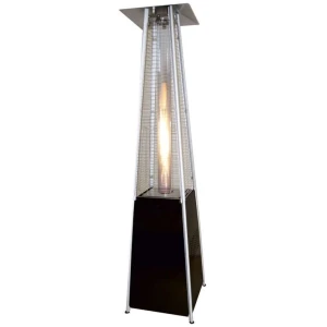 Estufa terraza Piramidal color negro a gas propano 13Kw FLAMME PIRAMIDE NEGRA  altura 2