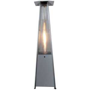 Estufa terraza Piramidal a gas propano 13Kw FLAMME PIRAMIDE PLATA  altura 2