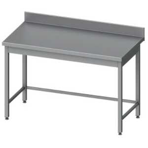 Mesa Mural acero inoxidable AISI 201 sin estante 2000x600x850 mm MM206S Línea Varsovia-43 Kg (950026200)