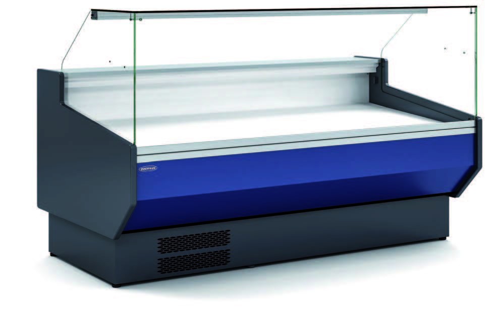 Vitrina Refrigerada Cristal Recto Fondo 1100 dim.1525x1100x1235h mm Línea Córdoba VED-10-15-R-TF