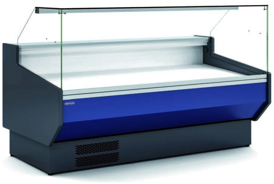 Vitrina Refrigerada Cristal Recto Fondo 1100 dim.2525x1100x1235h mm Línea Córdoba VED-10-25-R-TF