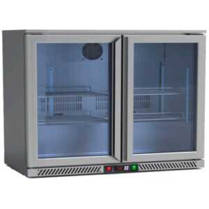 ARMARIO SOBREMOSTRADOR REFRIGERADO 2P RB-220HS INOX