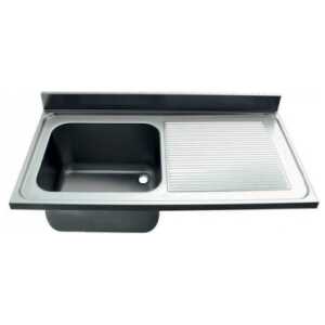 FREGADERO INDUSTRIAL 1400x600mm ESCURRIDOR DERECHA SENO 400x500