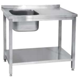 FREGADERO INDUSTRIAL DESMONTABLE 1200x600mm 1 SENO IZQUIERDA