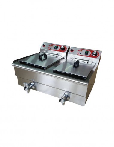 FREIDORA ELECTRICA 10+10L 3KW EF-132V