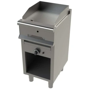 Fry tops a gas acero laminado con mueble Serie 550 JUNEX con medidas 400x550x850h mm FT6100/1