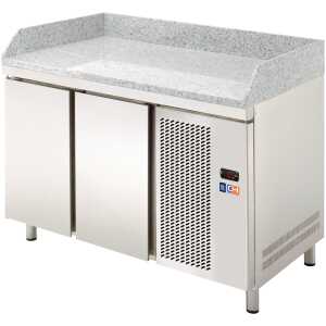 Mesa Refrigerada GN1/1 2 Puertas  Preparación Encimera Granito 1342x700x850h mm Línea CORDOBA MRPG-135