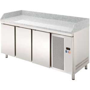 Mesa Refrigerada GN1/1  3 Puertas Preparación Encimera Granito 1792x700x850h mm Línea CORDOBA MRPG-180