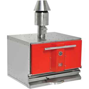 Horno de Brasa Profesional Color Rojo Parrilla 560x524 mm Línea Estambul EMPPKF40K