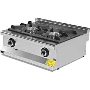 Cocina a gas sobremesa 2 fuegos Gran Potencia 2x8