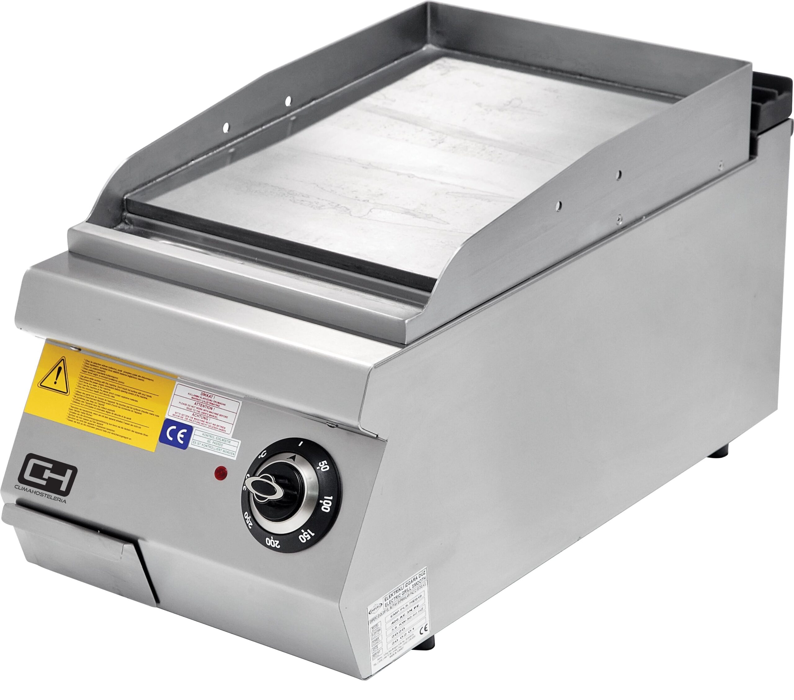 Frytops Eléctrico Cromo Duro Sobremesa 6 kW 400x900x300h mm EMPPLS9IE010K Línea 900 Estambul