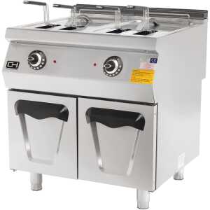 Freidora Eléctrica 24 + 24 Litros 2 x 18 kW 800x900x850h mm EMPPLS9FE020 Línea 900 Estambul