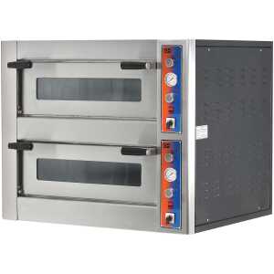 Horno Pizza Eléctrico capacidad 4 +4 pizzas diámetro 25 cm EMP4